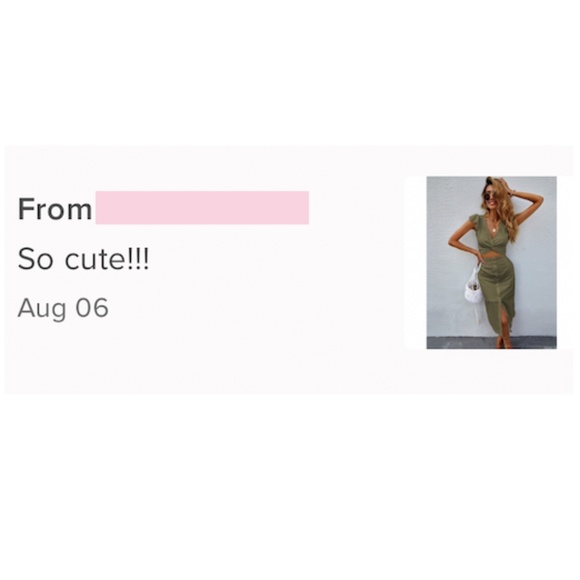 Army Green 2 Piece Outfit: Crop Top And Midi Skirt - Picture 8 of 9